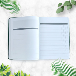 Negócios itens promocionais amostra grátis personalizado A5 A6 A7 tampa macia reciclável ponto alinhado em branco PU couro <span class=keywords><strong>notebook</strong></span>