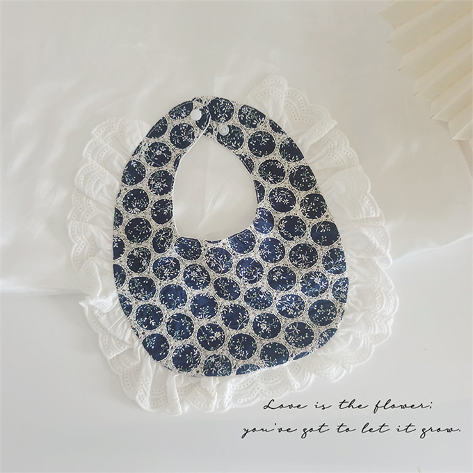 U-shaped lace navy blue