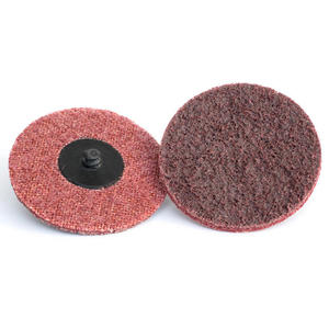 Maroon Medium Non-Woven Quick Change Sanding <strong>Disc</strong> 3&quot; 75mm Diameter Surface Conditioning <strong>Discs</strong> - Product Image 5
