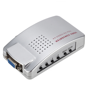 Adaptador de vídeo compuesto VGA a TV AV RCA, convertidor, caja compatible con s-video RGB NTSC/PAL, señal de ordenador, precio de fábrica