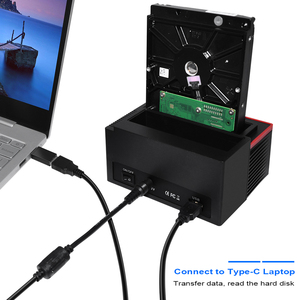 2.5/<strong>3.5</strong>&quot; SATA <strong>IDE</strong> HDD Docking Station Clone HDD Enclosure <strong>USB</strong> 2 Ports <strong>USB</strong> 2.0/Type C Hub MS/M2/XD/CF/SD/TF Card Reader - Product Image 6