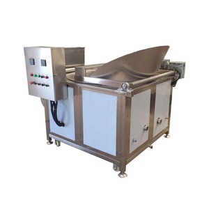 La friggitrice automatica elettrica ad alta produttività 220V è dotata di scarico automatico di carico per fave fritti residui - Product Image 6
