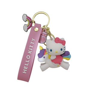 Cho Sanrio Unicorn Phim Hoạt Hình Silicone Carabiner Keychain Dễ Thương <span class=keywords><strong>Hello</strong></span> <span class=keywords><strong>Kitty</strong></span> Trường Túi Mặt Dây Chuyền Búp Bê Kẽm Hợp Kim Clip Món Quà Nhỏ - Product Image 6