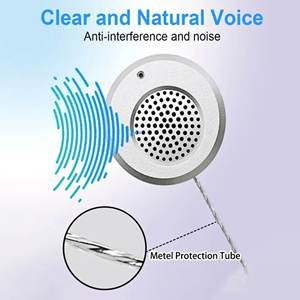 Micrófono de intercomunicación de doble vía, sistema de Walkie Talkie antiinterferencias para intercomunicador de ventana de Banco de vidrio, 2 uds., 2 uds. - Product Image 2