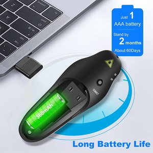 Presentazione Clicker Wireless Presenter Remote, PowerPoint Clicker con puntatore Laser, RF 2.4GHz USB Wireless Presenter Clicker - Product Image 3