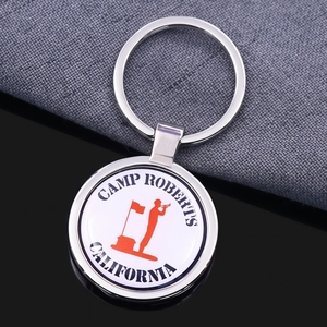 Toptan Custom Made emaye yuvarlak şekil anahtarlık alaşım pirinç demir özel Metal anahtarlık hatıra tuşları için - Product Image 4