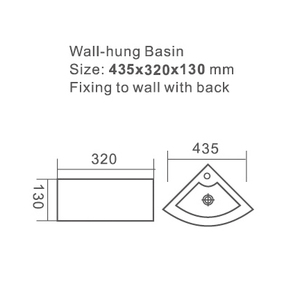Small Corner Wall Mount Vessel <strong>Sink</strong>,White Vitreous China, Above Counter Corner <strong>Sink</strong> <strong>with</strong> Single Faucet Hole and <strong>Overflow</strong> - Product Image 2