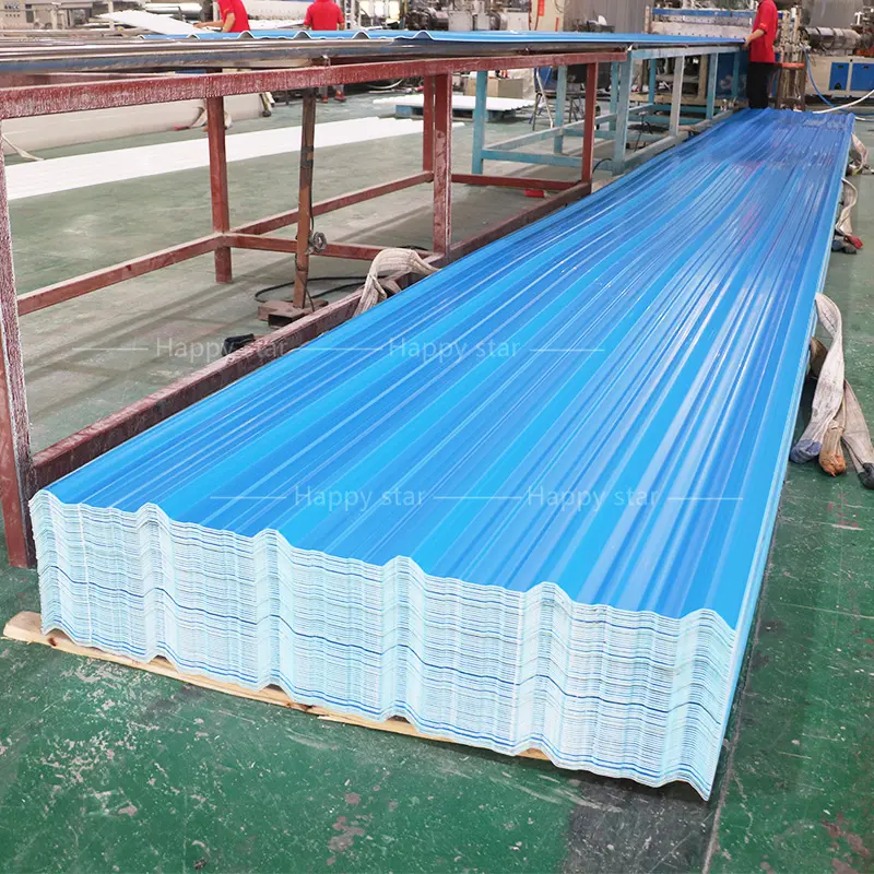 Tấm Lợp Mái Bằng Vật Liệu Xây Dựng Tấm Lợp Tôn Giá Nhựa Pvc PVC Tấm Lợp La Mã Đôi Kiểu Tây Ban Nha PVC Quảng Đông ASA Lớp Phủ Pvc + ASA