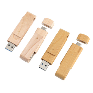 OTG Type-C Usb闪存驱动器木制竹制USB闪存驱动器2.0和3.0笔式驱动器 - Product Image 3