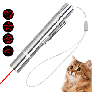 Mini USB Aufladen Laserlicht Zeiger 5 Muster LED Licht Taschenlampe Cat Laser Zeiger Spielzeug laser mit UV-Licht und Taschenlampe - Product Image 1