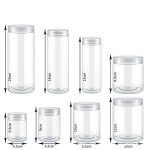 Logo personnalisé 100ml 200ml couvercle en plastique pots de miel stockage des aliments bouteilles en plastique transparentes conteneurs bocaux en plastique - Product Image 6
