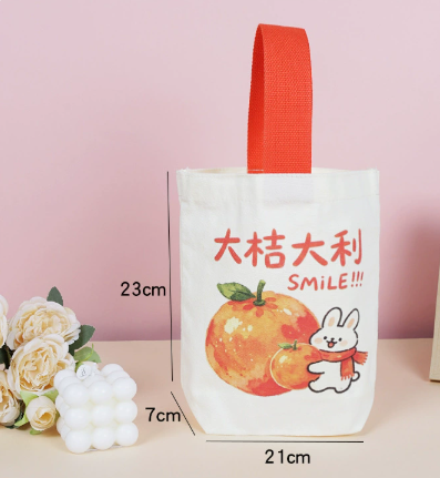 Oranges porte-bonheur - Sac à poignée unique