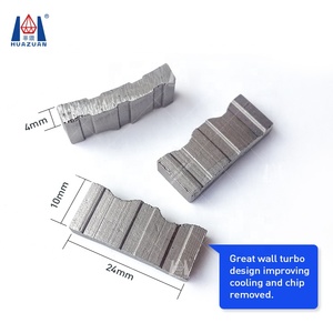 Huazuan Turbo Top Diamond Wave Core Broca Segmento Piezas de herramientas eléctricas personalizables para trabajos de hormigón Compatible con OEM - Product Image 5