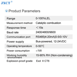 Jxct เครื่องตรวจจับก๊าซแบบติดไฟได้หลายแบบปรับแต่งได้ NH3 CL2 SF6 HS2เครื่องตรวจจับก๊าซแบบไม่มี SO2 - Product Image 5