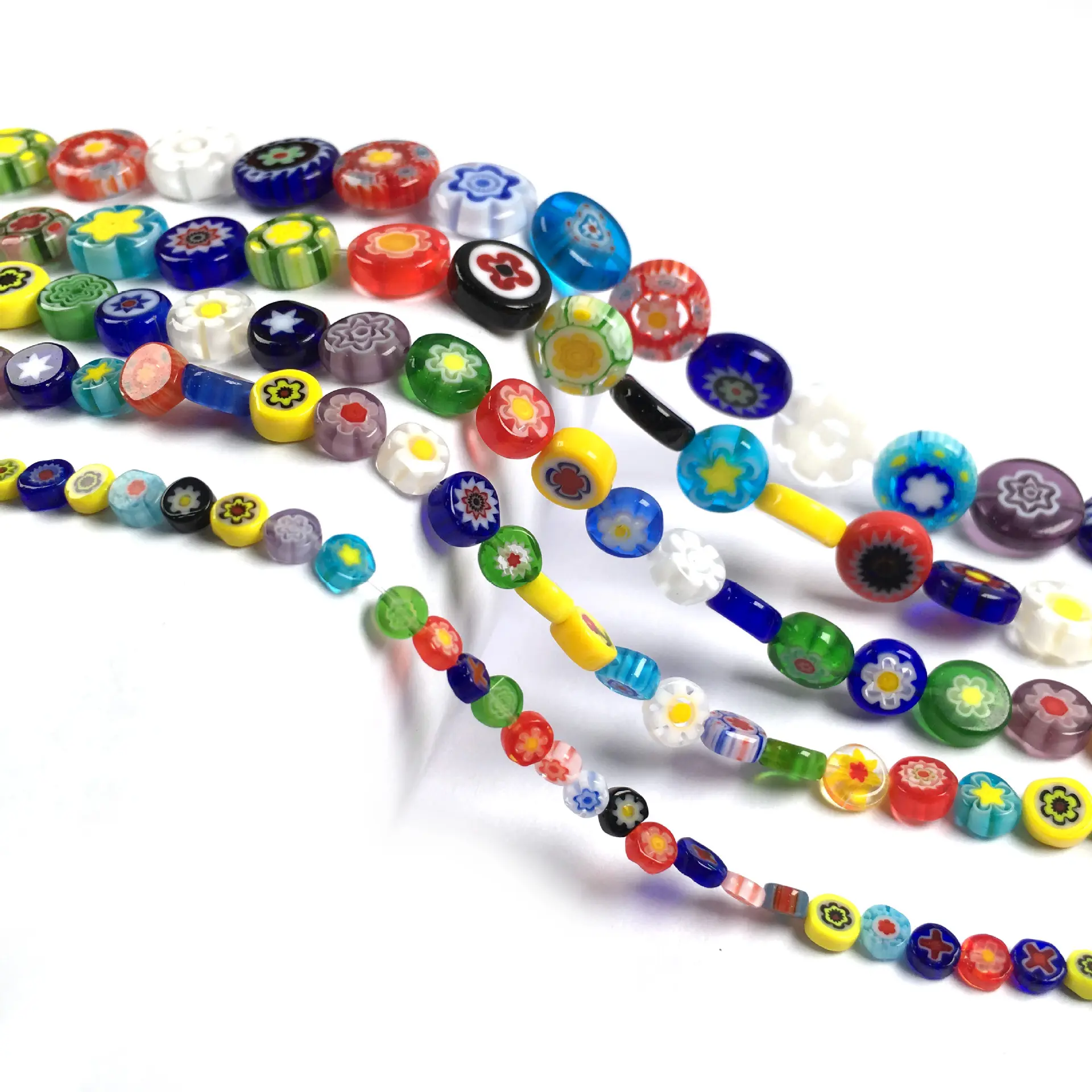 Accessori manuali fai da te gioielli perline di vetro perline di vetro a forma rotonda mille perline sparse di smalto colorato di fiori