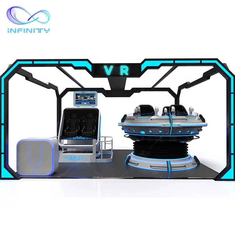 Miglior prezzo stazione Vr Vr Double Running Walking Simulator Shooting Game Machine Racing Simulator Machines For Theme Park