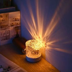 Hot Style Rgb Night <strong>Light</strong> 3d Flame Water Pattern Ripple Acrylic Sheet Pmma Effect Rotating Projector Lamp Rechargeable - Product Image 1
