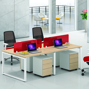 Semplice ufficio postazione di lavoro bocca Font Desk 4 6 persone schermo Computer stand personale ufficio scrivania matrice Workstation - Product Image 1