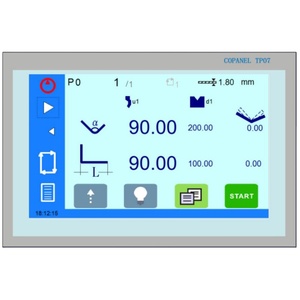 TP10S-Steuerungssystem für hydraulische Abkant presse, CNC-Biege maschine, Mehr winkel-und Mehr stufen-und Backgauge-Programmierung