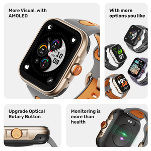 Non c' è bisogno di SIM card GPS smart watch NHJ11 misurazione dello stress BT chiamata con encoder pulsante rotante orologio intelligente