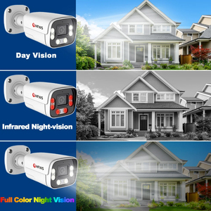 HFWS 4K 8MP 8CH PoE NVR套件双向音频全彩IP66 8pcs户外家庭闭路电视知识产权摄像机监控安全摄像机系统 - Product Image 4
