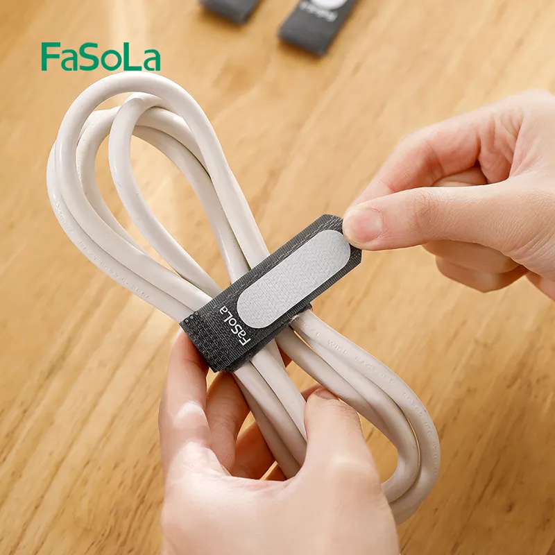 FaSoLa Reverse buckle cable tie (5 packs) Cable Ties Hook And Loop Strap Strapping