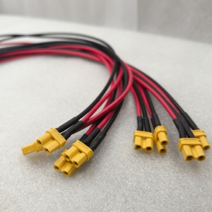 Amass RC Lipo kawat kustom kabel daya baterai XT30 XT60 XT90 konektor colokan silikon perakitan kabel pengisi daya - Product Image 3