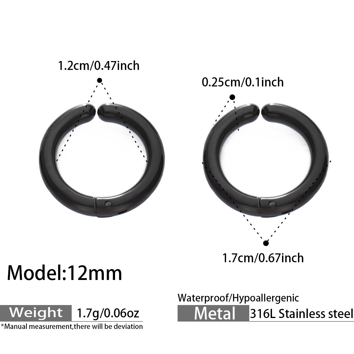 Black 12mm
