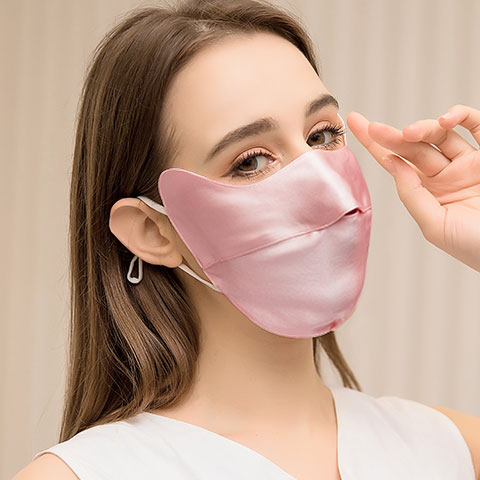 Pink Silk mask
