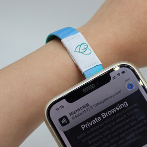 Braccialetti bibbia su misura NFC in tessuto 13.56MHz frequenza si collegano al sito Web su dispositivi Android & IOS - Product Image 2