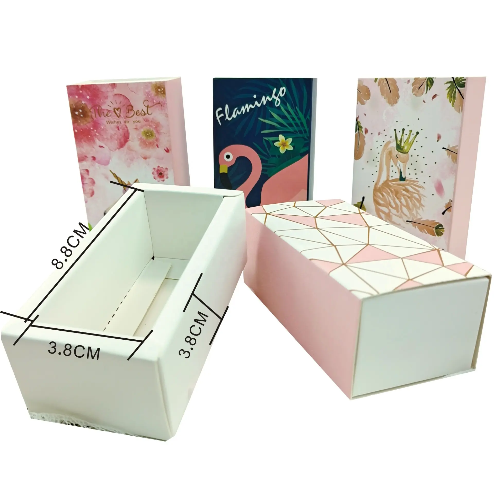 Caja de cartón para embalaje de cosméticos, caja de cartón para lápiz labial con varios patrones, admite la personalización, venta al por mayor