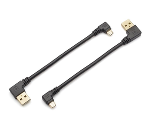 Right Angle <strong>USB</strong> <strong>2.0</strong> a to Micro <strong>USB</strong> Adapter Cable, Gold Plated 28AWG*4C Wire Lead for Charging &amp; Data Syncing