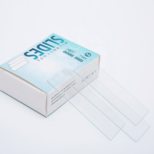 Microscopio de laboratorio con borde de tierra, Tobogán de vidrio liso, fabricación de fábrica, 7101 - Product Image 1