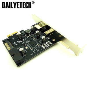 USB 3.1 PCI express卡适配器USB3.1 C型19引脚前置USB 3.0 PCI-e控制器USB3 pcie x1转换器扩展卡 - Product Image 2