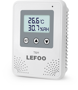 LEFOO CE ROHS certificado pantalla LCD controlador de temperatura y humedad sensor transmisor con función de relé y alarma - Product Image 1