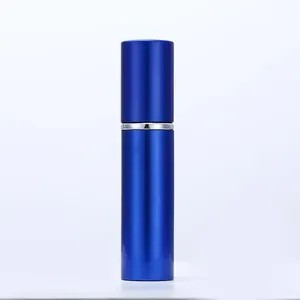 トラベルサイズラウンド5ml10ml小型詰め替え可能10ml空ポケット詰め替えアルミアトマイザー香水スプレーボトル包装 - Product Image 4