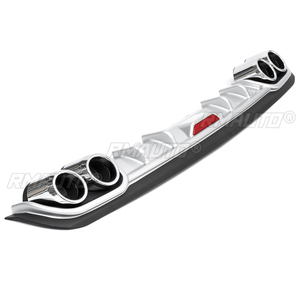 120/128 evrensel araba arka tampon difüzör dudak bagaj Spoiler arka difüzör koruyucu Canard Audi için KIA için BMW için Benz - Product Image 5