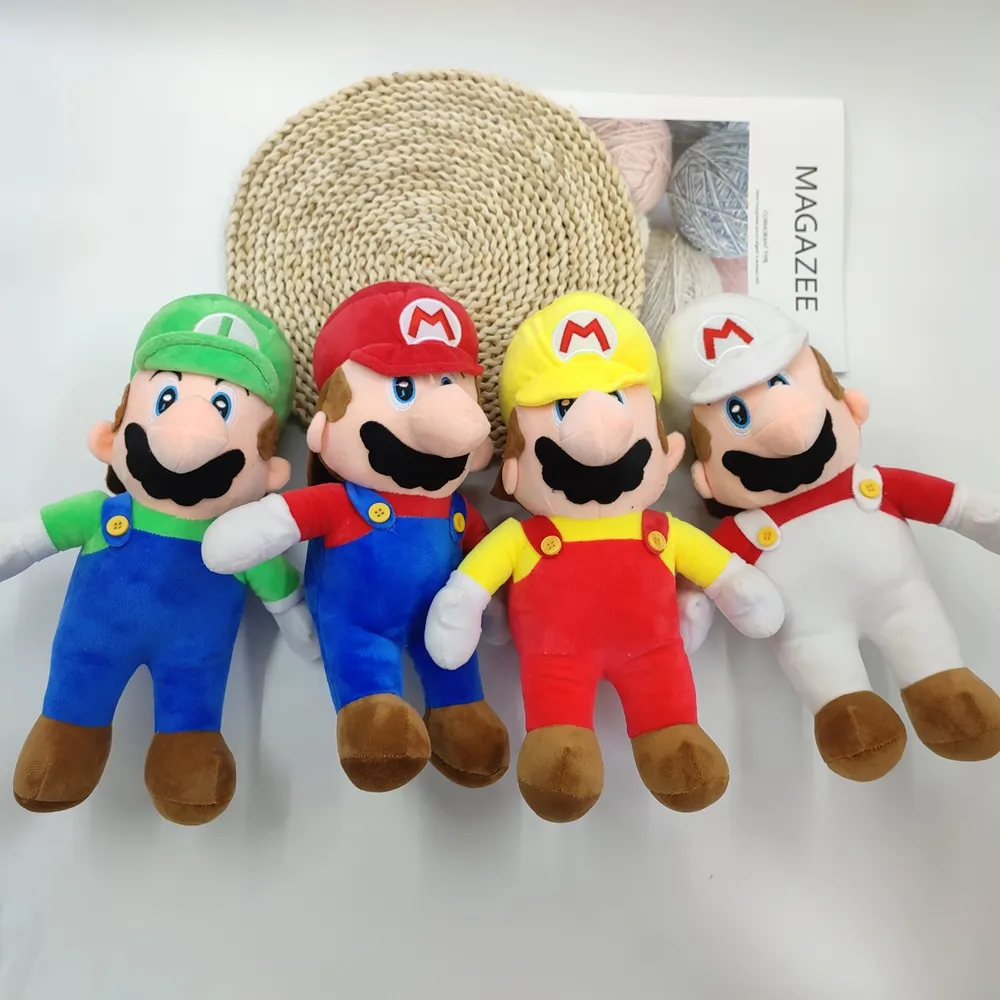 Juguetes de peluche de Mario bonitos de alta calidad, juguetes de peluche de dibujos animados de Mario Súper suaves y cómodos, juguetes de peluche de Super Mario Bro