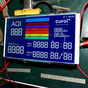 Produttore di Buona Qualità In Bianco E Nero STN LCD Schermo di Visualizzazione Personalizzato 3 4 5 6 7 8 cifre Display LCD 7 Segmenti con Retroilluminazione A LED