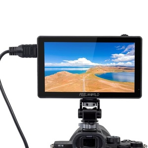 FEELWORLD LUT5 5.5In Ultra yüksek parlak 3000nit günışığı görüntülenebilir dokunmatik ekran 3D LUT on-kamera alan monitörü - Product Image 1