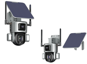 10X Optical Zoom 4พัน8MP PTZ และกระสุนเลนส์คู่กล้องแบตเตอรี่พลังงานแสงอาทิตย์เครือข่ายกล้องรักษาความปลอดภัย IP66กันน้ำกล้องไร้สาย - Product Image 5