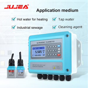 4-20mA RS485 çıkışlı doğru ölçüm için dijital ultrasonik su akış ölçer DN15 -6000