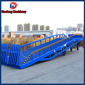 Plataforma de descarga certificada CE Máquina niveladora de muelle tipo escalera Plataforma de carga y descarga de contenedores