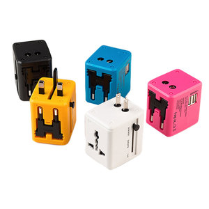 Portable Universal <strong>Multi</strong> Conversion <strong>Socket</strong> Plug Travel Adapter <strong>With</strong> Double <strong>USB</strong> 5V 1A Multifunction All Around the World Plug