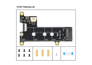 Raspberry Pi 5 Caja de caja de metal de aluminio con placa M.2 SSD