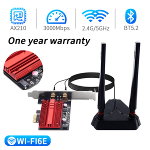 6E Wi-Fi สำหรับ AX210 Intel Dual Band PCIe อะแดปเตอร์เครือข่าย WIFI 2.4G/5g/6GHz 2400m การ์ด WIFI สำหรับ BT5.2 PCI Express WLAN - Product Image 4
