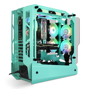 New Design White <strong>Computer</strong> Casing Cabinet Gaming Cabinet Pc Tower case <strong>Computer</strong> Cases &amp; Towers with Fan Pc Gaming <strong>System</strong> <strong>Unit</strong>