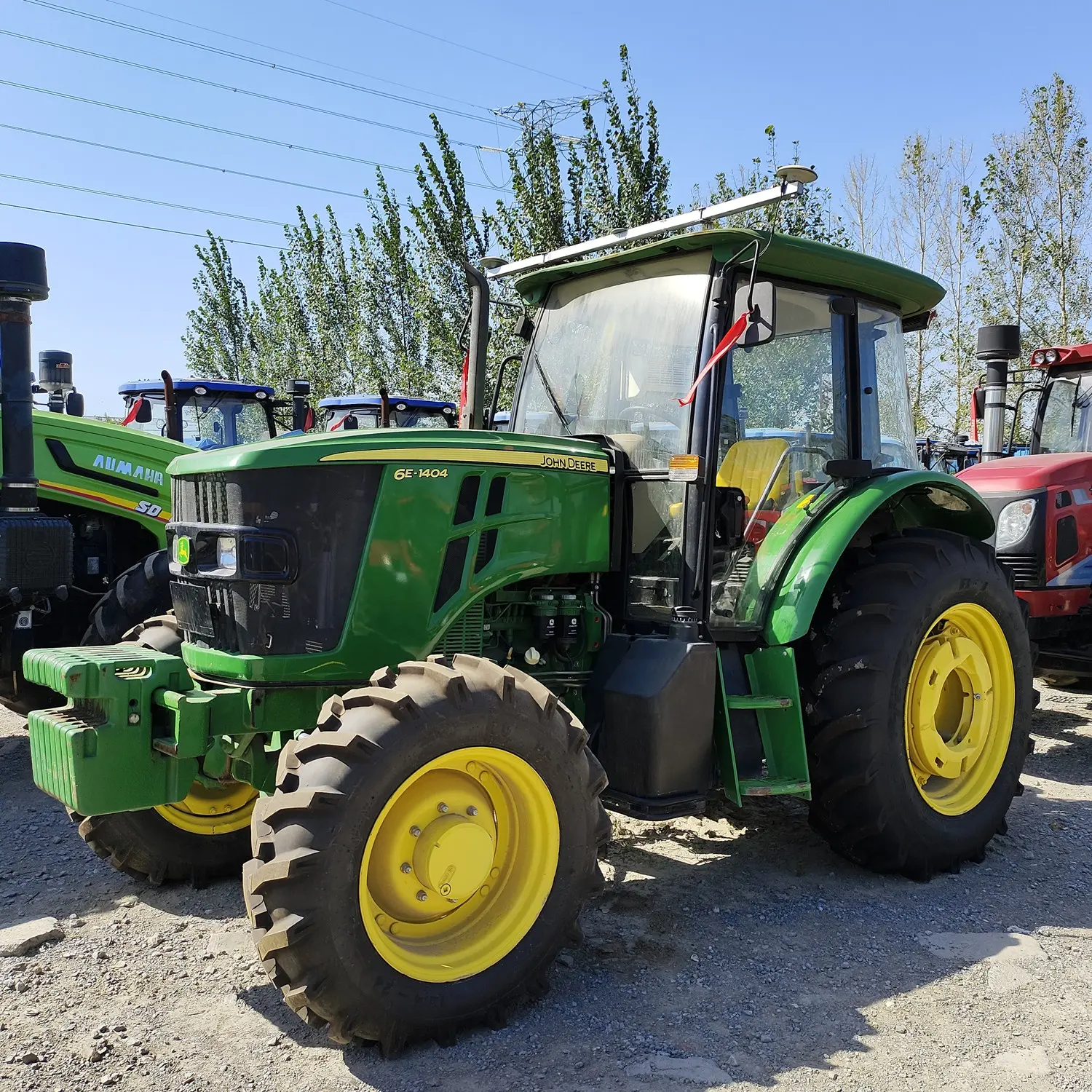 Tractor de rueda verde John Jd Deere 6E-1404 140hp, Tractor de granja, alta calidad, barato
