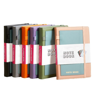 Wholesale <strong>Custom</strong> Logo A5 <strong>Notebook</strong> <strong>Elastic</strong> <strong>Strap</strong> Pen Holder Pu <strong>Notebook</strong> Printed Logo Diary Notepad Note Book PU Leather <strong>Notebook</strong> - Product Image 4