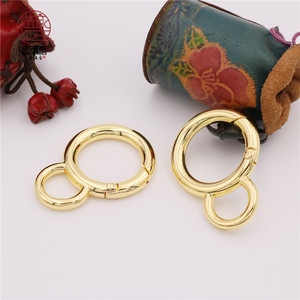 ตะขอสปริงสำหรับกระเป๋าและพวงกุญแจ DIY,ห่วงหัวเข็มขัดโลหะแบบเรียบ - Product Image 4